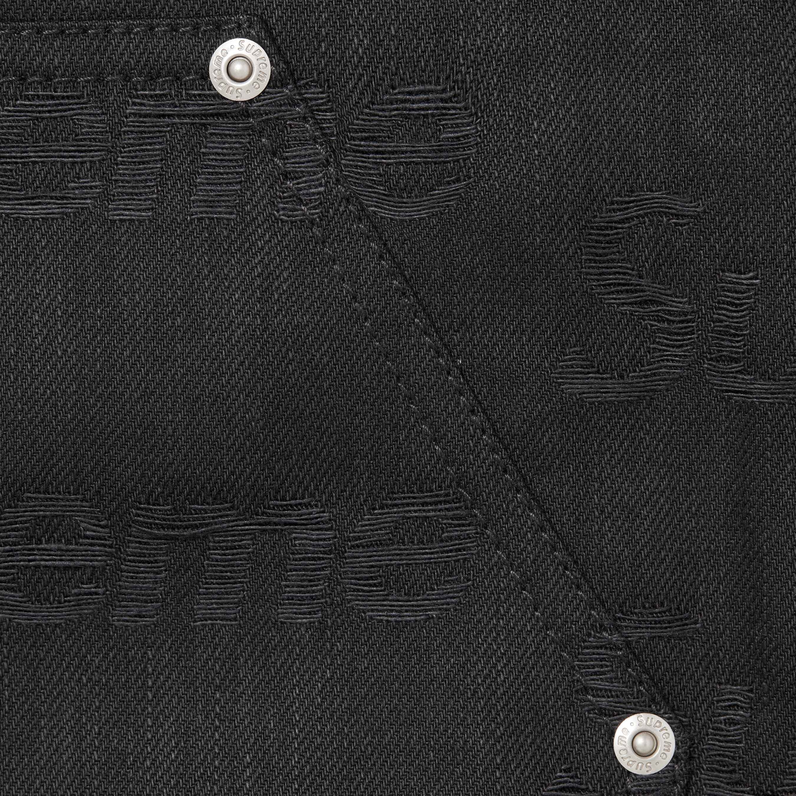 Jacquard Logos Double Knee Denim Painter Jean view 7